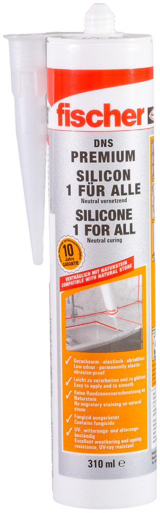 fischer Natursteinsilicon DNS transp. transparent,310 ml Produktbild img2 L