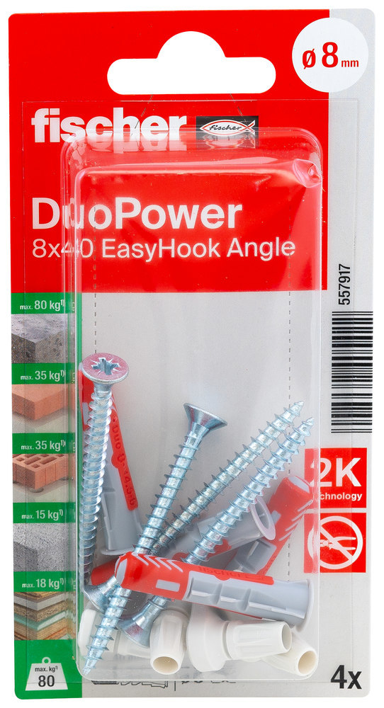 fischer Universaldübel Easy Hook Angle mit Winkelhaken Produktbild img1 L