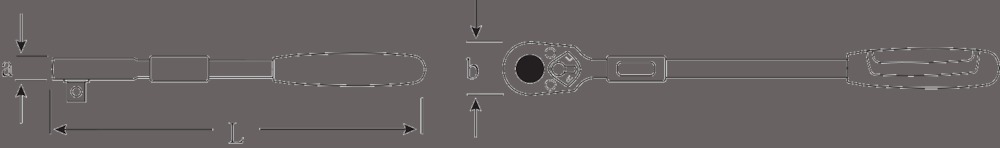 STAHLWILLE Teleskopknarre 1/2" 36 Zähne 410-630mm Produktbild img3 L