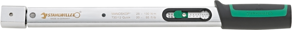 Manoskop Drehmomentschlüssel Nr. 730 Quick Mess-B. 25-130Nm Wkz.Aufn. 14x18 mm L. 410mm Produktbild img2 L
