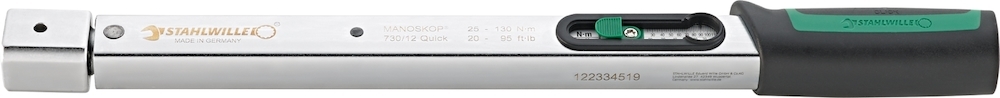 Manoskop Drehmomentschlüssel Nr. 730 Quick Mess-B. 25-130Nm Wkz.Aufn. 14x18 mm L. 410mm Produktbild img1 L