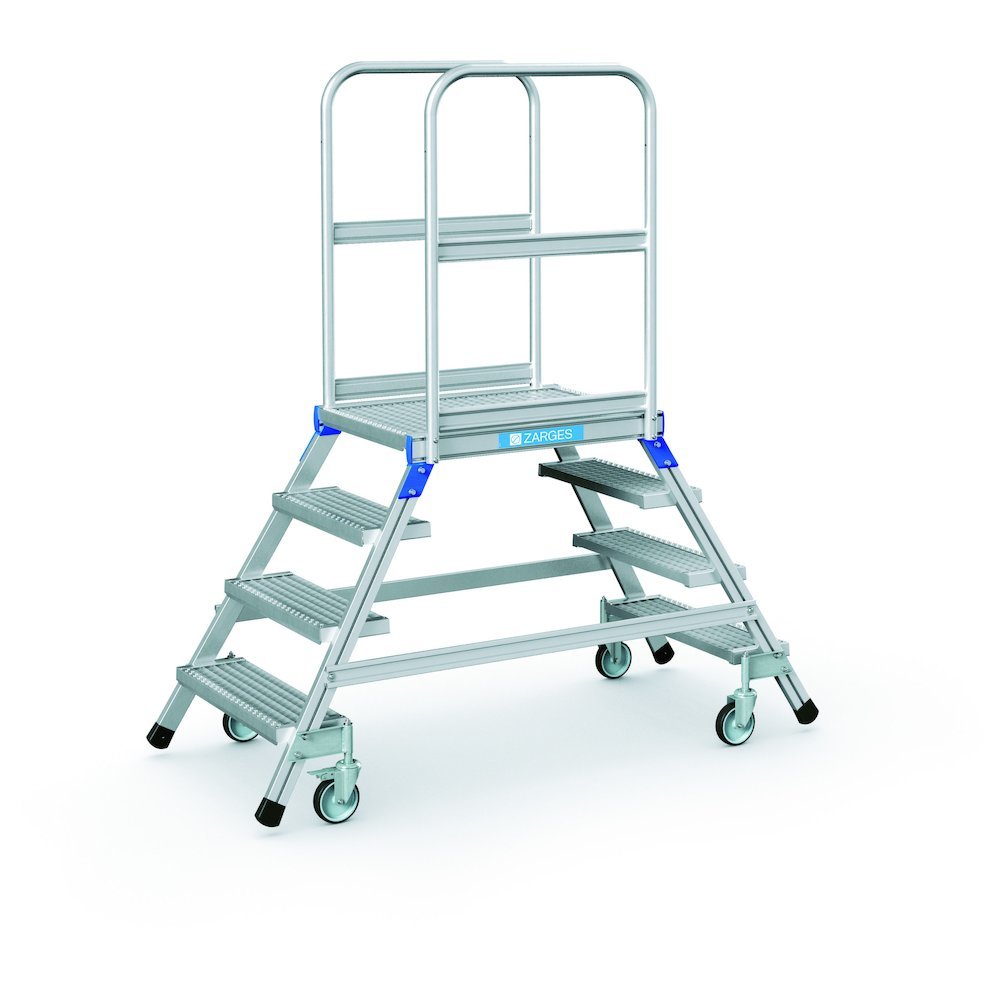 ZARGES Podesttreppe, beidseitig Produktbild img2 L