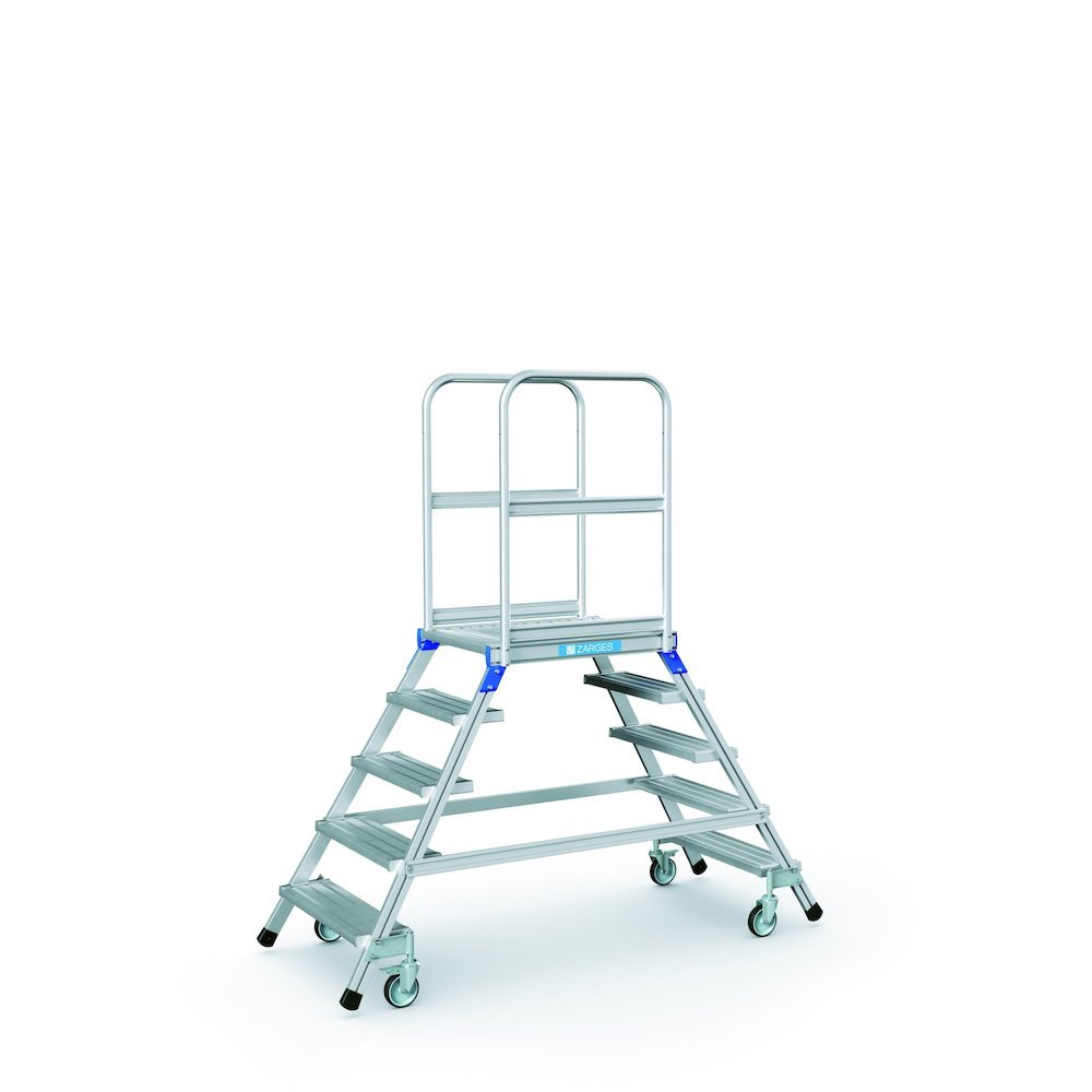 ZARGES Podesttreppe, beidseitig Produktbild img2 L