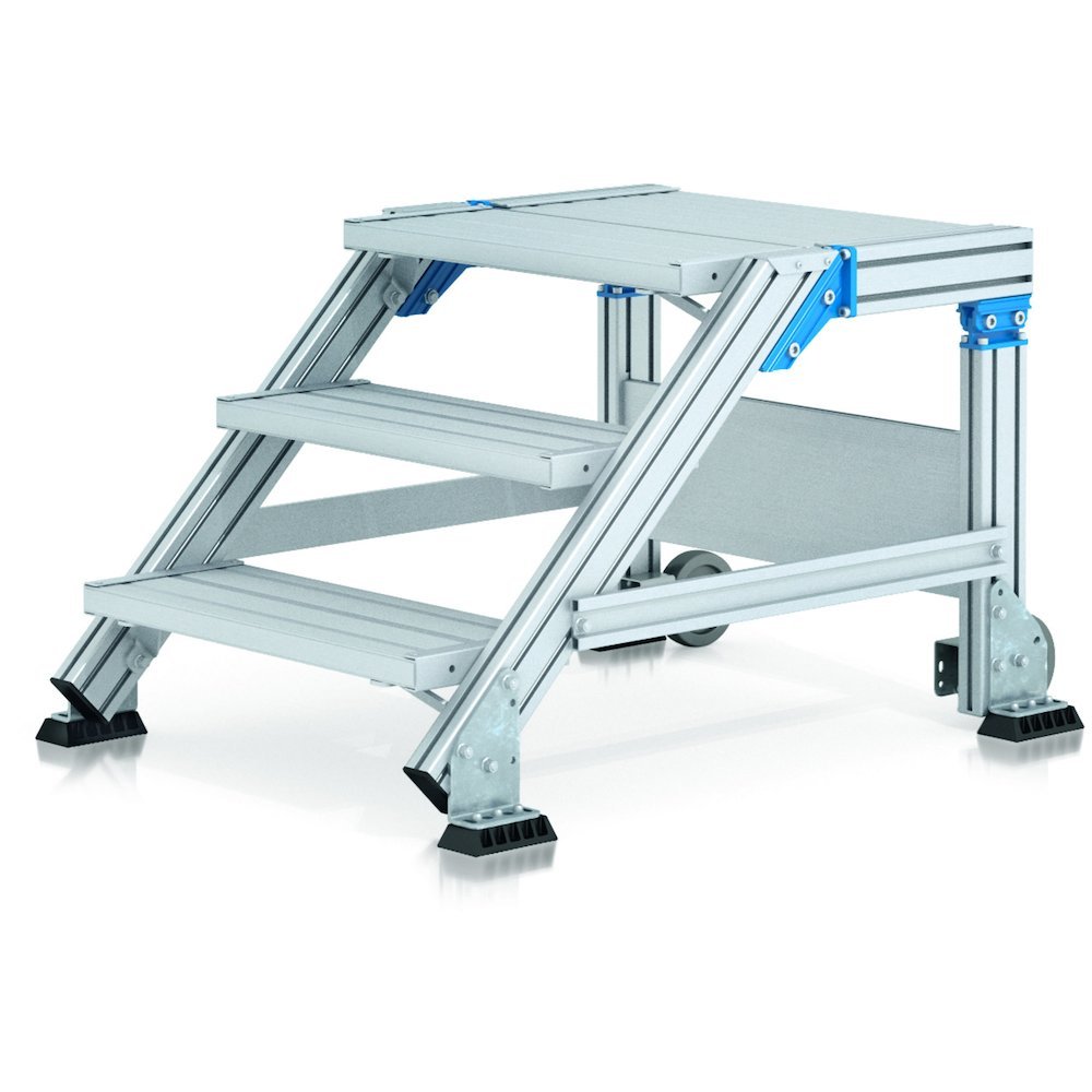 ZARGES Treppenpodest fahrbar 45° Produktbild img2 L