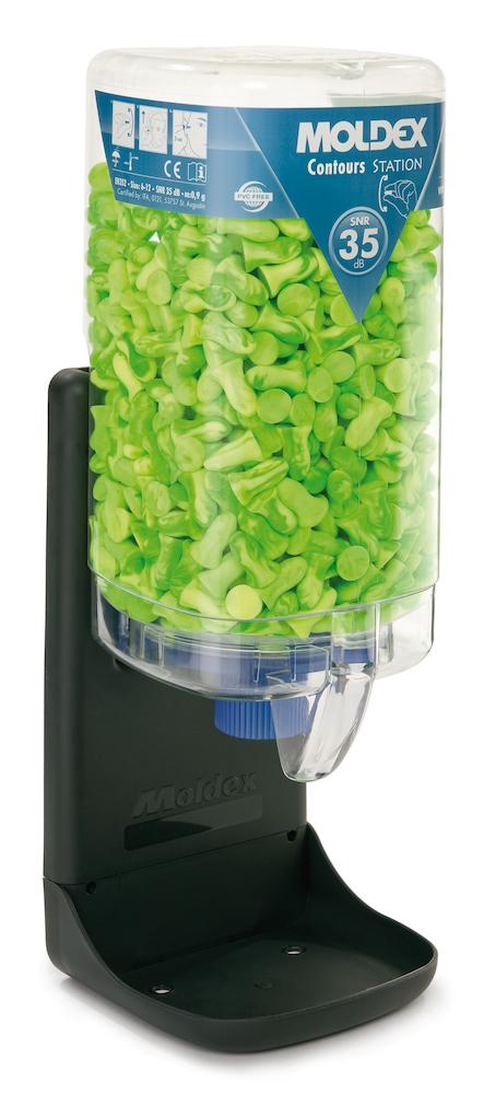 MOLDEX Spender gefüllt Contours® MoldexStation 7450, grün, 35dB Produktbild img1 L