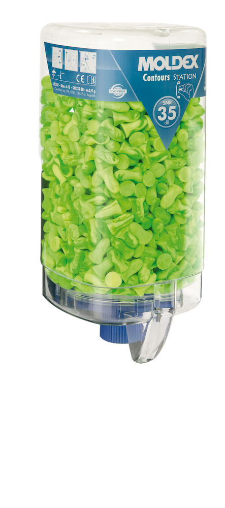 MOLDEX Spender gefüllt Contours® MoldexStation 7450, grün, 35dB Produktbild img2 L