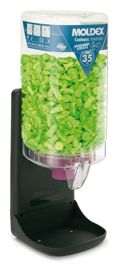 MOLDEX Spender gefüllt Contours® small MoldexStation 7453, grün, 35dB Produktbild img1 L