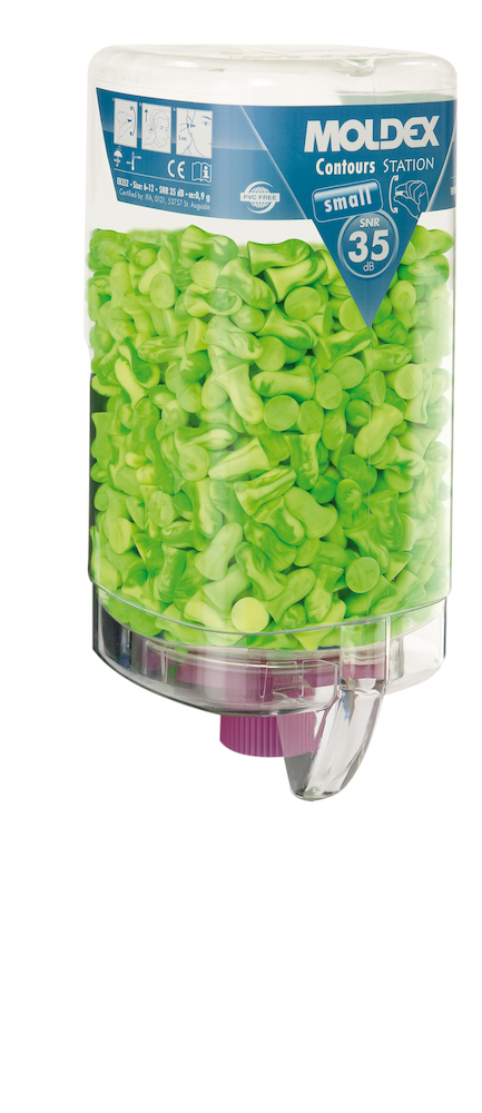 MOLDEX Spender gefüllt Contours® small MoldexStation 7453, grün, 35dB Produktbild img2 L
