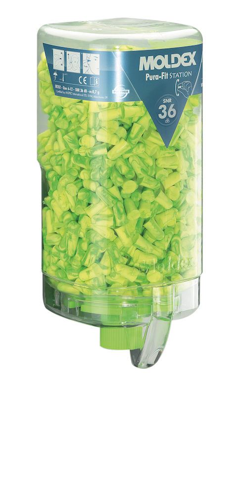 MOLDEX Spender gefüllt Pura-Fit® MoldexStation 7750, grüngelb, 36dB Produktbild img2 L