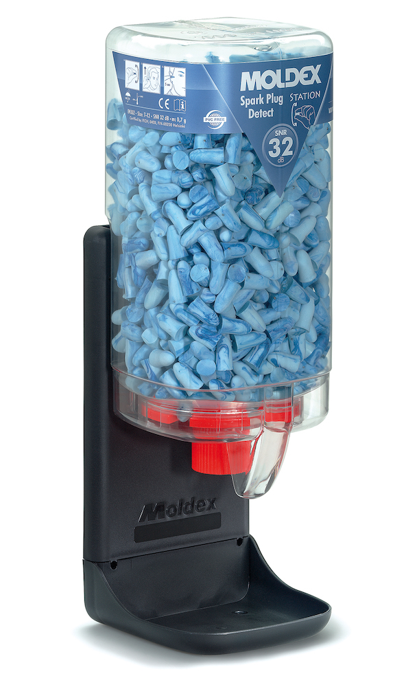 MOLDEX Spender gefüllt Spark Plugs® Detect MoldexStation 7859, blau, 32dB Produktbild img1 L