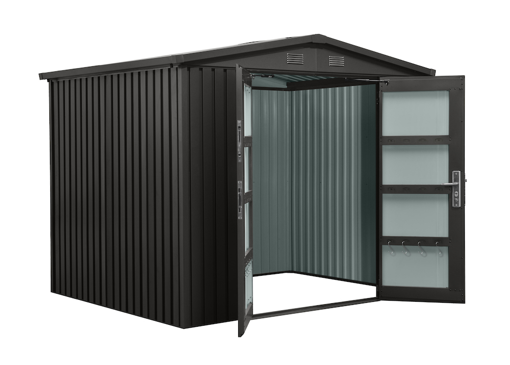 floraworld Gartengerätehaus mit Sattdach PREMIUM 244x200x201 cm Produktbild img1 L