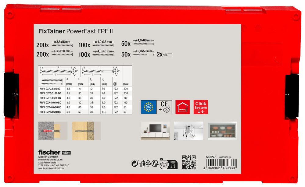 fischer FixTainer PowerFast II SK PZ + Bit Produktbild img2 L
