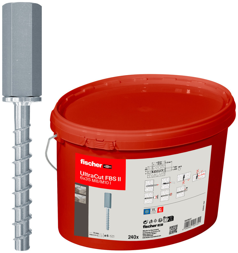 fischer UltraCut FBS II 6x35 M8/M10 I Eimer(240) Produktbild img1 L