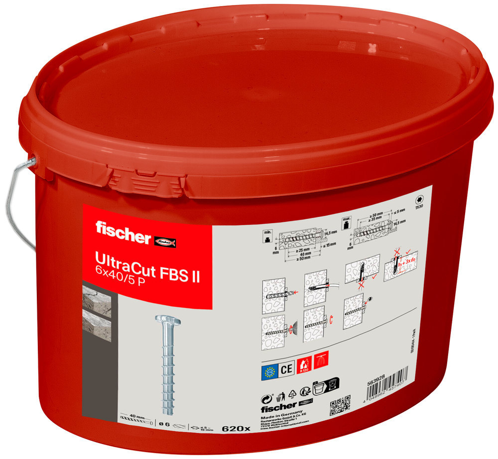 fischer UltraCut FBS II 6x40/5 P Eimer (620) Produktbild img2 L