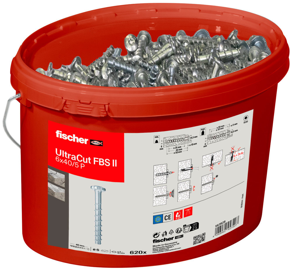 fischer UltraCut FBS II 6x40/5 P Eimer (620) Produktbild img3 L