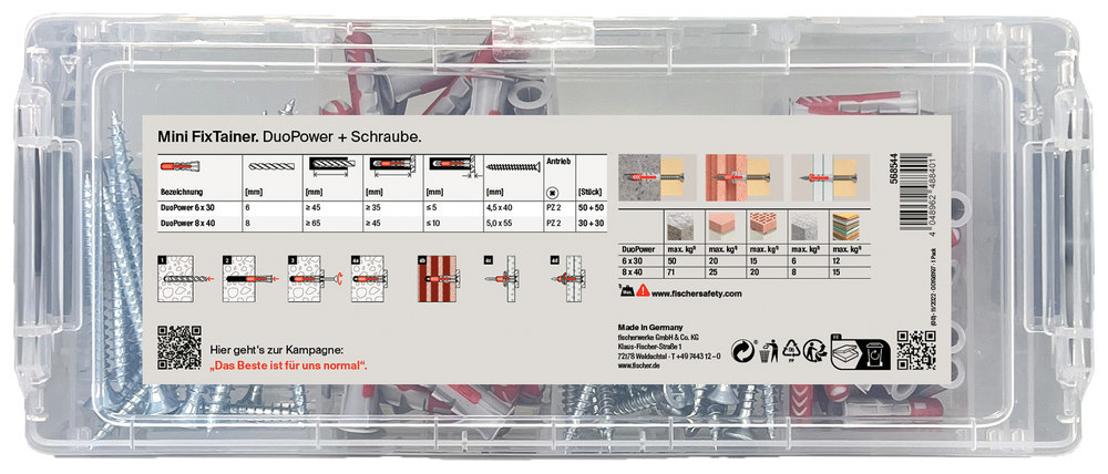 fischer MiniFixTainer - DuoPower + S (160) Produktbild img2 L