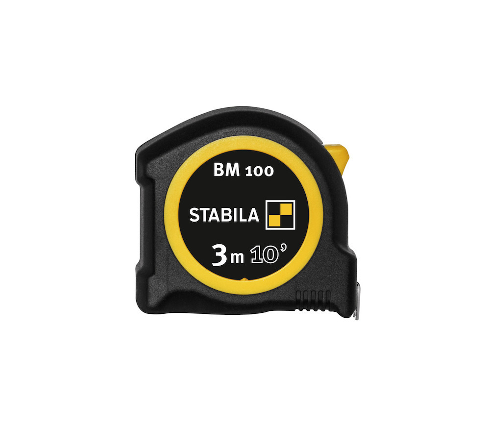 STABILA Taschenbandmaß BM 100, 3 m (10'), cm/inch-Skala Produktbild img7 L