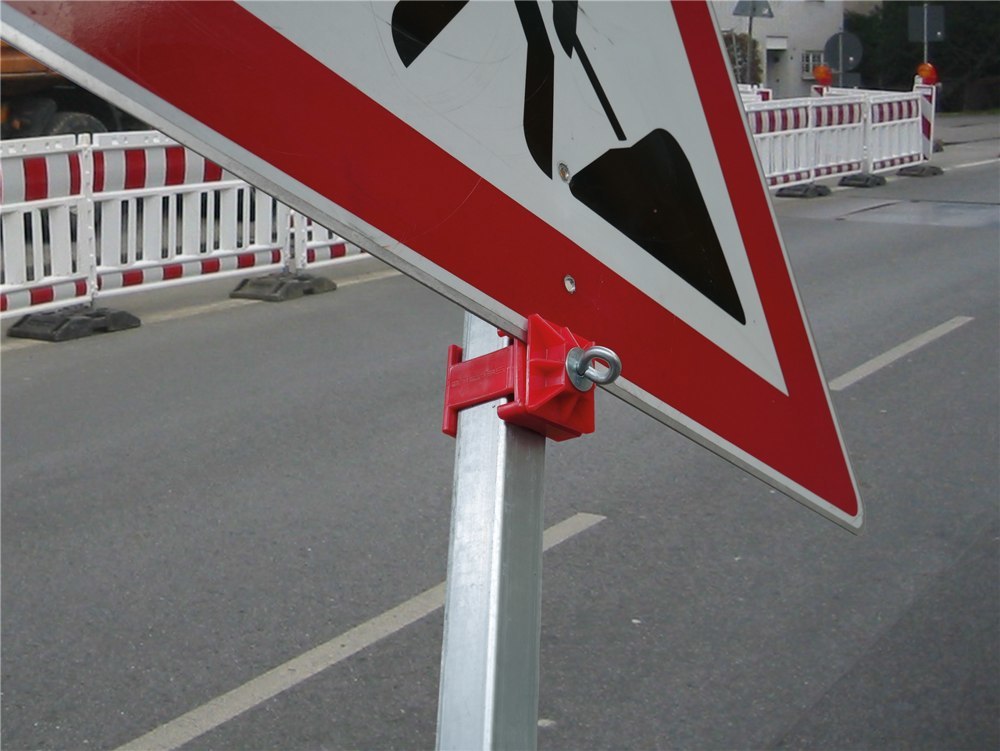 Schake Schilderklemmschelle Kunststoff, rot Produktbild img3 L