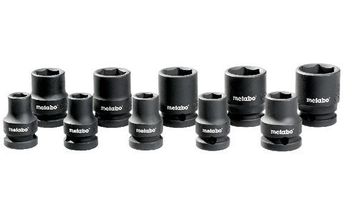 metabo Steckschlüsselsatz 10-teilig für Schlagschrauber und Ratschenschrauber 1/2" (628… Produktbild img2 L
