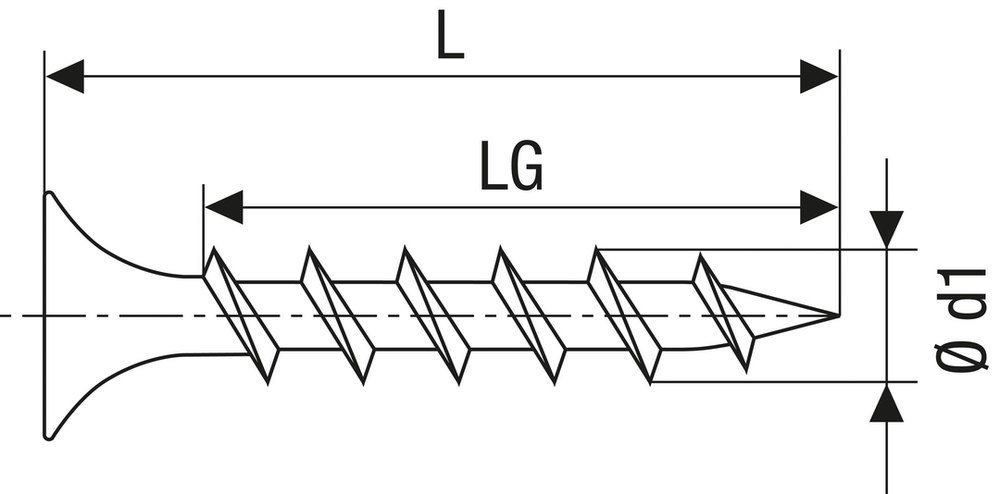 SPAX, Schnellbauschraube, Typ-B, Grobgewinde, Trompetenkopf, Magaziniert Produktbild img6 L