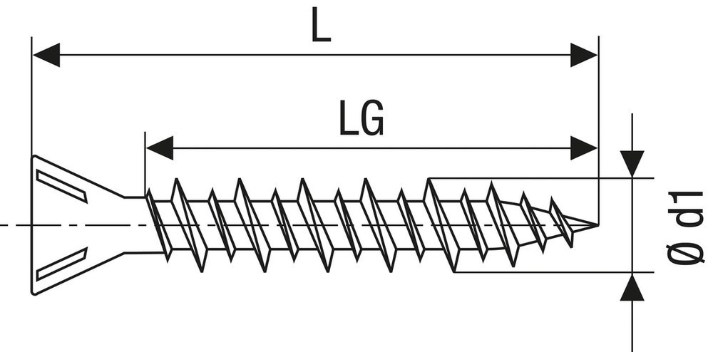 SPAX, Schnellbauschraube, Typ-C, HiLo-Gewinde, kleiner Senkkopf, Magaziniert Produktbild img6 L