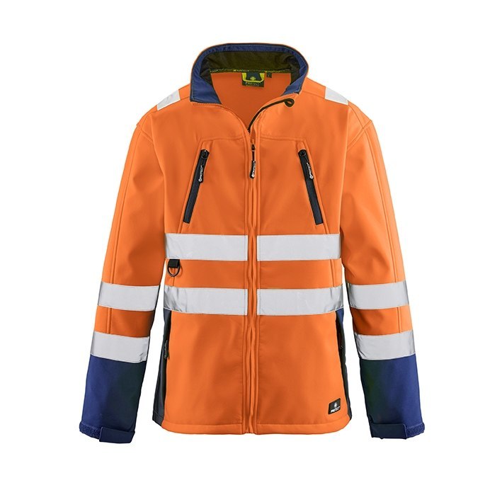 4 Protect JackePittsburgh,Softshell leuc htorange/navy,Gr.L Produktbild img1 L