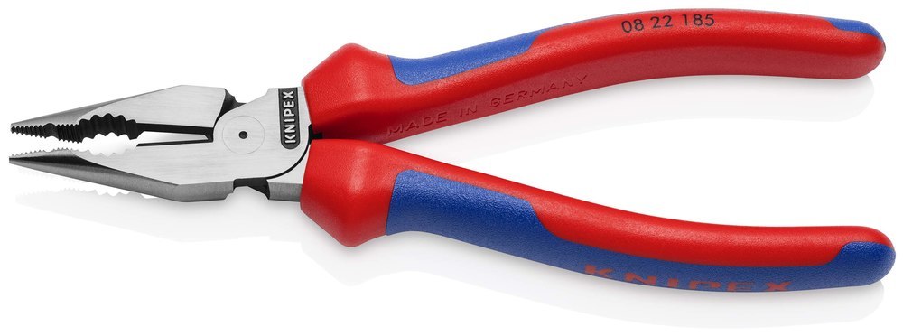 KNIPEX Spitz-Kombizange mit Mehrkomponenten-Hüllen schwarz atramentiert Produktbild img6 L