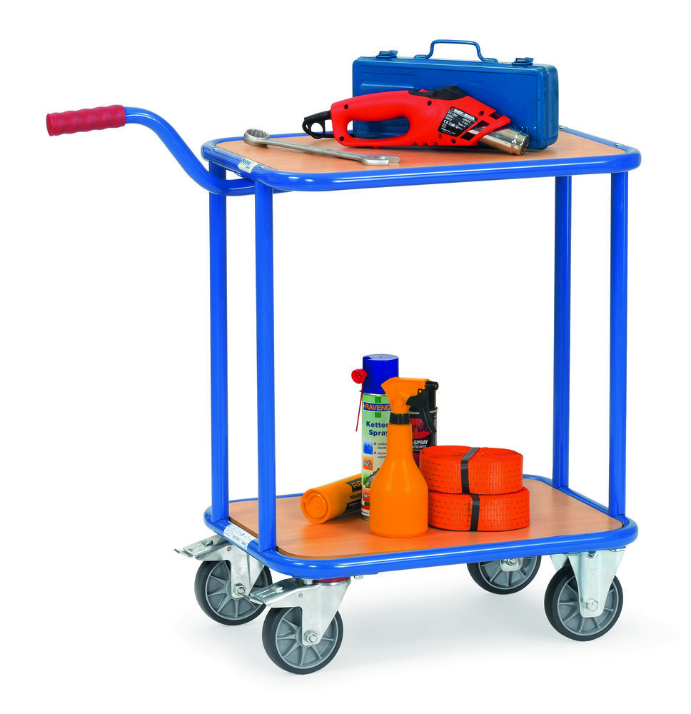 fetra Griffroller1164-Holzboden 250kg 2E b. TPE Rad 125 mm Produktbild img2 L