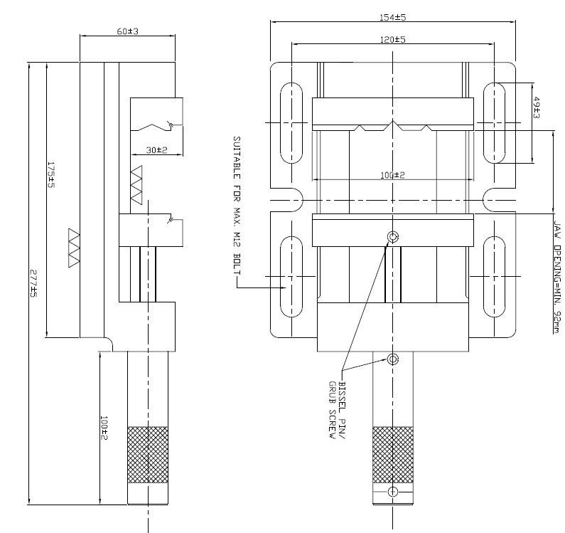fortis Bohrmaschinen Schraubstock Produktbild img3 L