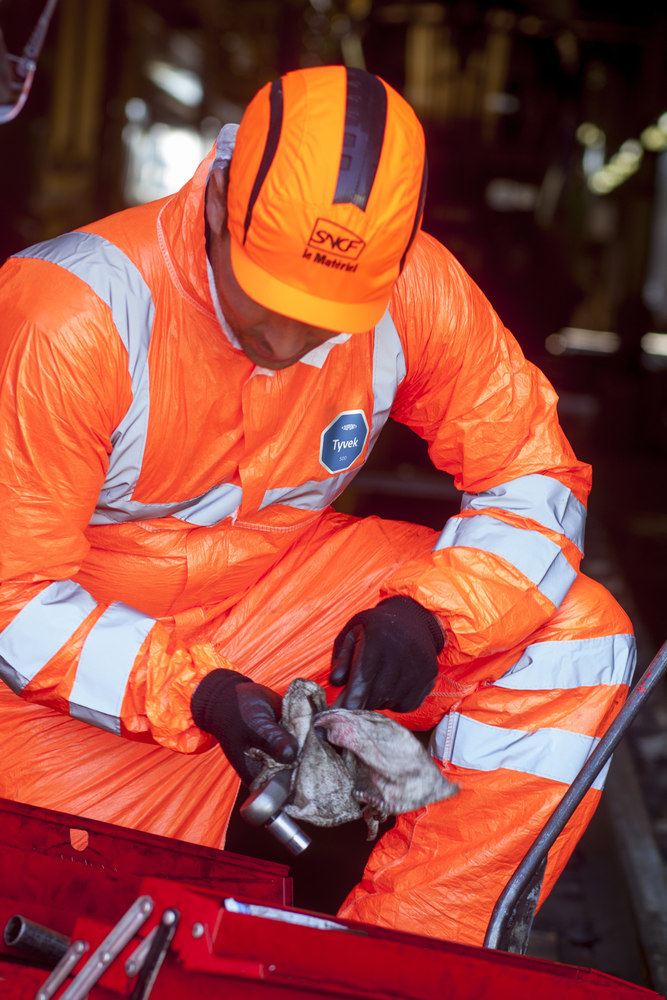 TYVEK Anzug 500 HV TY0125SHV00, orange, Gr. S Produktbild img11 L