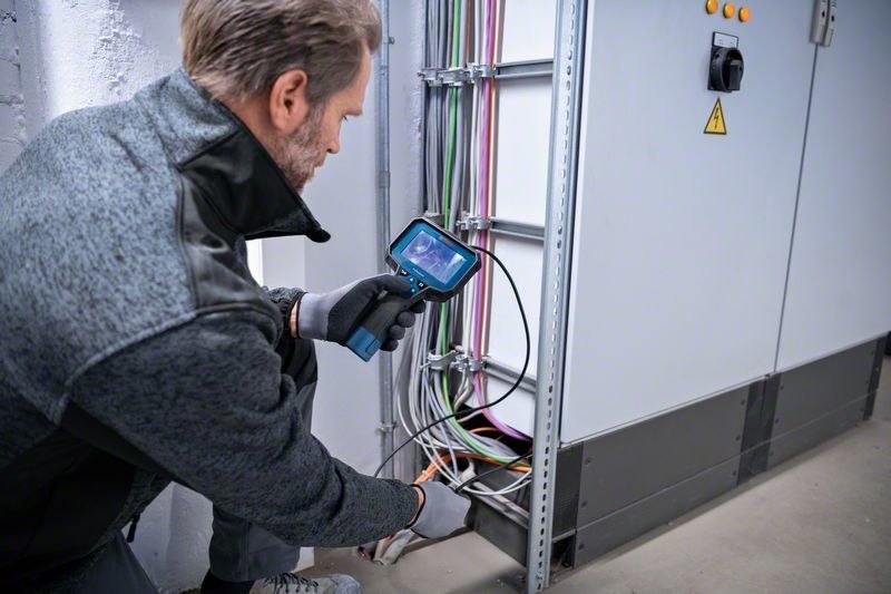 BOSCH Akku-Inspektionskamera GIC 12V-4-23 C 4 x 1.5 V-LR6-Batterie Akku-Adapter Produktbild img8 L