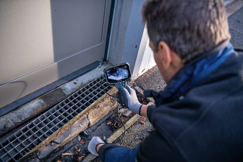 BOSCH Akku-Inspektionskamera GIC 12V-5-27 C 4 x 1.5 V-LR6-Batterie Akku-Adapter Produktbild img9 L