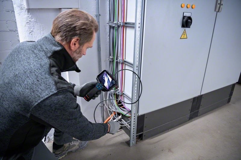 BOSCH Akku-Inspektionskamera GIC 12V-5-27 C 4 x 1.5 V-LR6-Batterie Akku-Adapter Produktbild img4 L