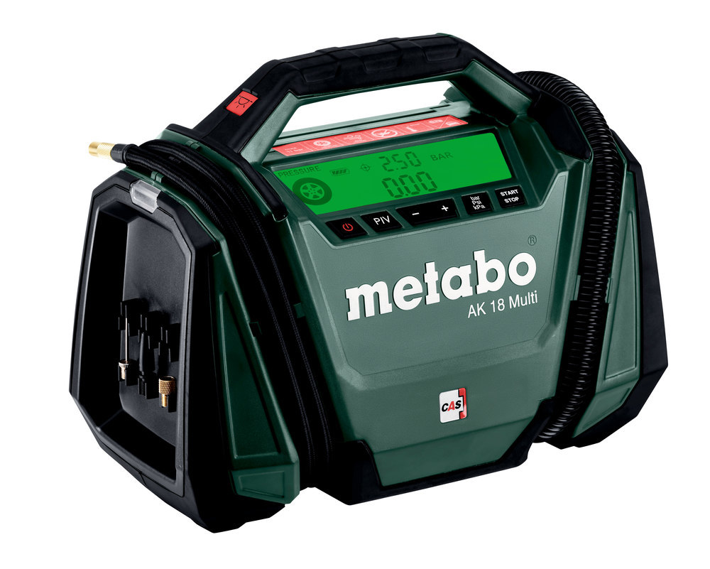 metabo Akku-Kompressor AK 18 Multi ohne Akku ohne Ladegerät Karton Produktbild img1 L