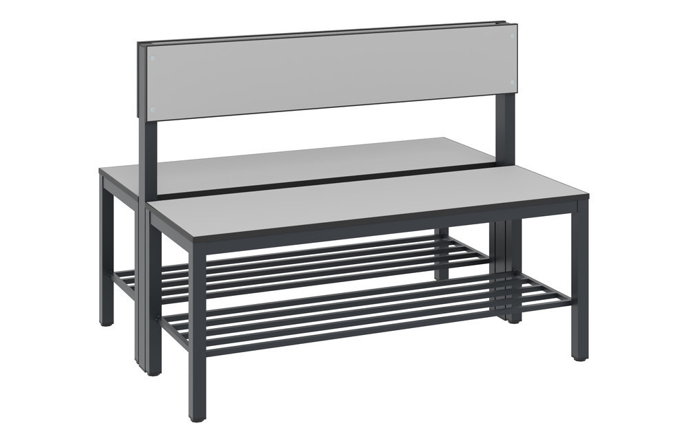 CP C+P Doppelseitige Sitzbank mit Rückenlehne, Basic Plus Produktbild img1 L
