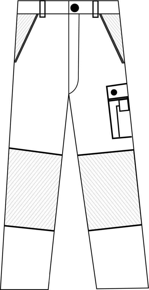 PLANAM Bundhose Canvas 320 2124 Produktbild img33 L