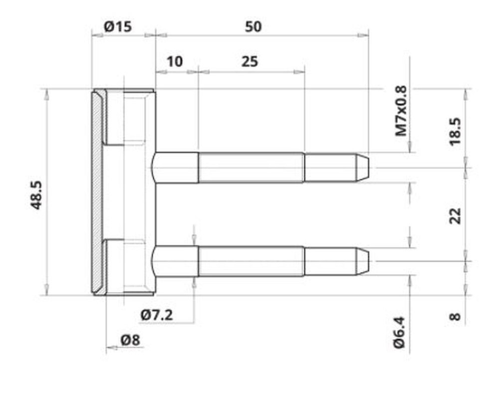 ELLEN Rahmenteil Typ 048,DL-R,Ø15mm vernickelt Produktbild img2 L
