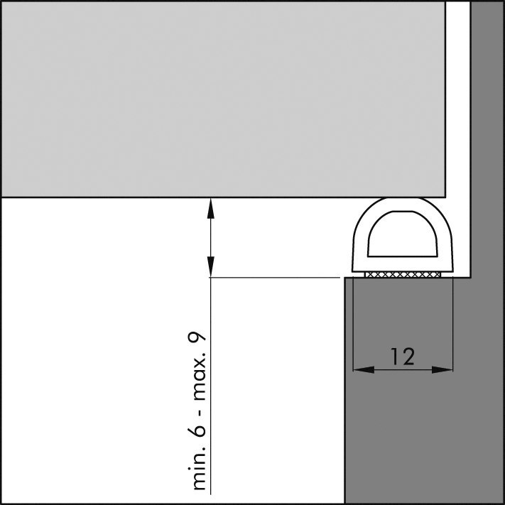 ELLEN Dichtungsband Ellenflex D XXL,70x12, EPDM schwarz Produktbild img2 L