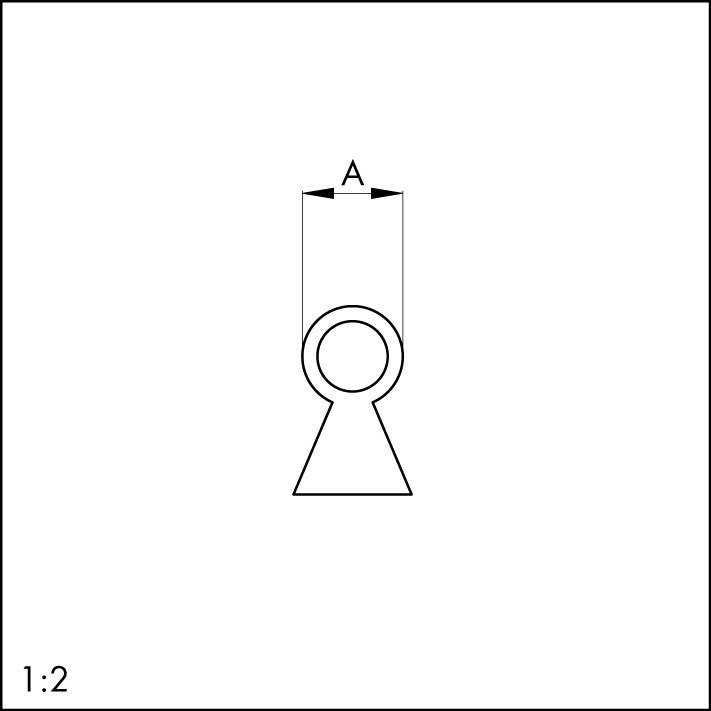 ELLEN Flügelfalzdichtung Schalbenschwanz 103, Ø 6mm, Silikon Produktbild img2 L