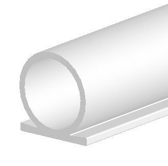 ELLEN Flügelfalzdichtung Omega-Profil 137, Ø 7 mm, zum Kleben, Silikon Produktbild img1 L