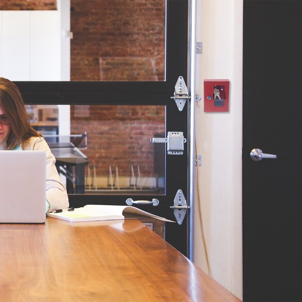 ROTTNER Schlüsselschrank, NS 1, mit Zylinderschloss, DR rot Produktbild img5 L