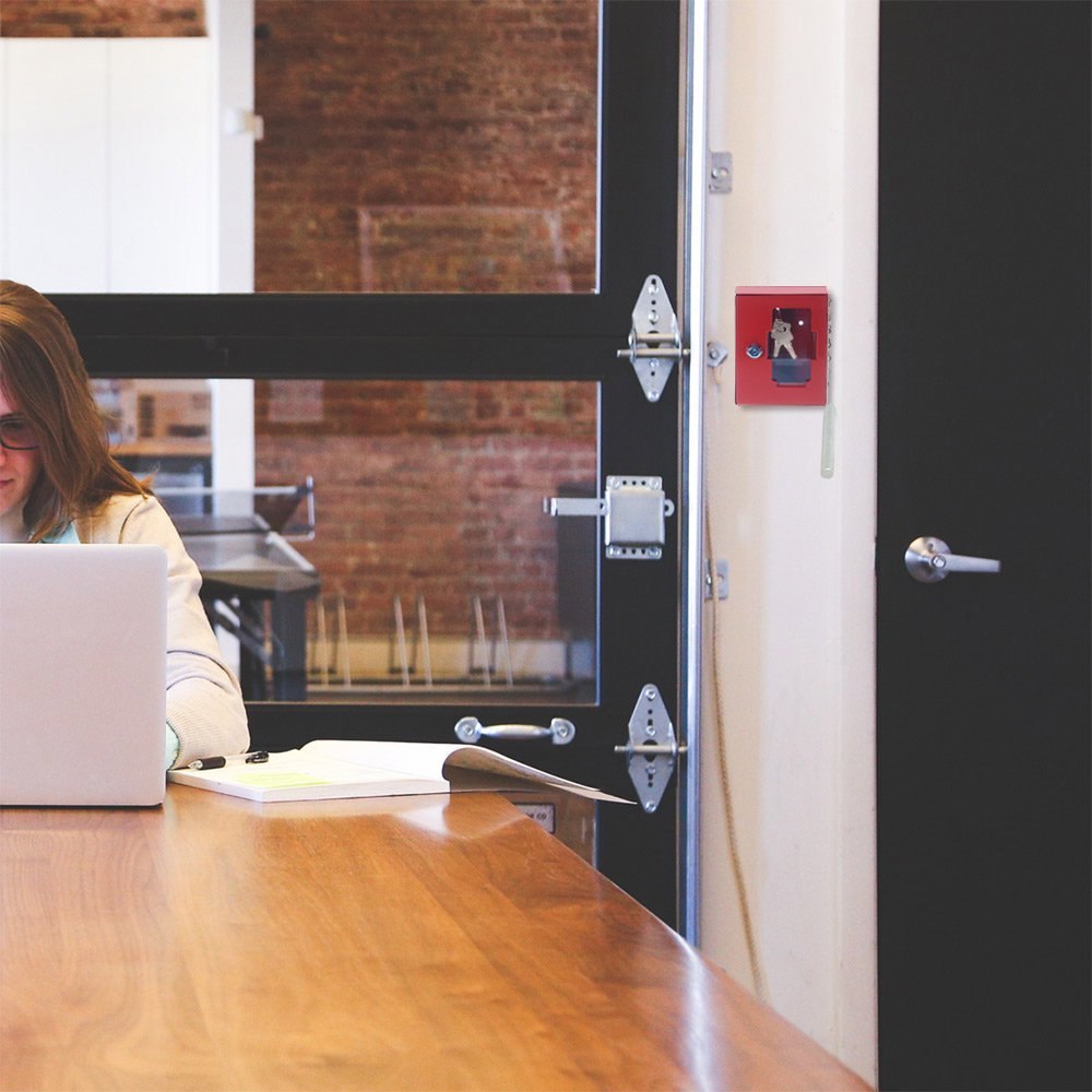 ROTTNER Schlüsselschrank, NS, mit Zylinderschloss, DR rot Produktbild img5 L