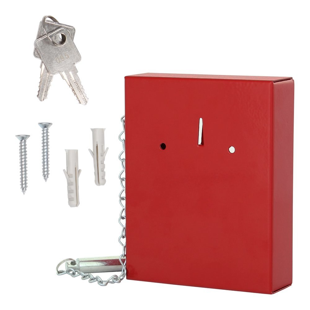 ROTTNER Schlüsselschrank, NS, mit Zylinderschloss, DR rot Produktbild img4 L