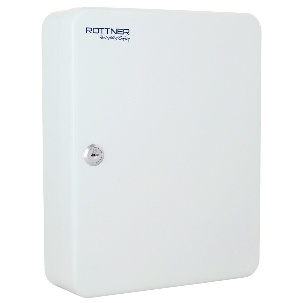 ROTTNER, Schlüsselkassette, Wandmontage, lichtgrau, Stahlblech Produktbild img1 L