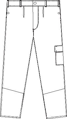 PLANAM Bundhose Weld Shield 5521 Produktbild img32 L