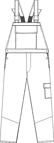 PLANAM Latzhose WeldShield 5530, Größe 54 Produktbild img32 L