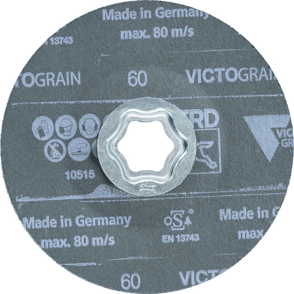 PFERD Fiberschleifscheibe CC-FS 125mm IN OX-STEEL VICTOGRAIN K 60+ Pferd Produktbild img4 L