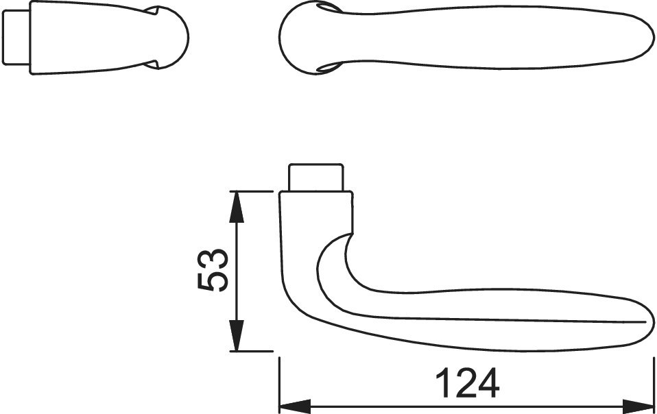 HOPPE Drückerlochteil 1510, 8mm,F1 eloxiert, SST Produktbild img2 L