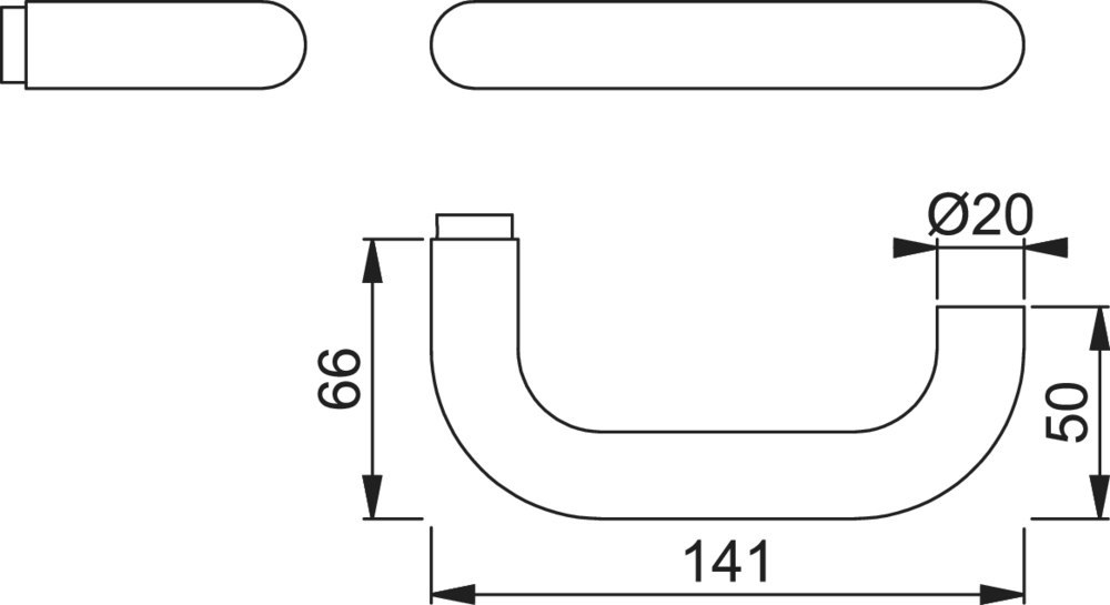 HOPPE Drückerlochteil Paris E138Z, 8mm,edelstahl matt Produktbild img2 L