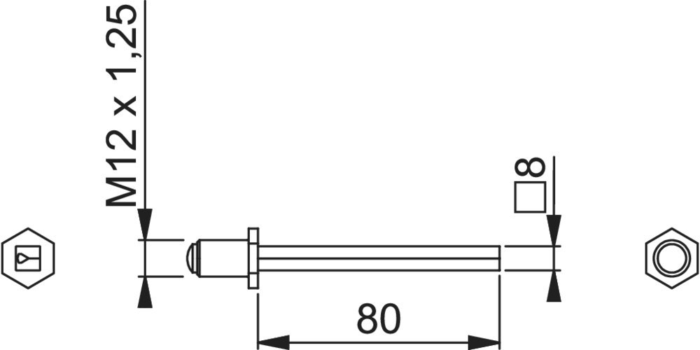 HOPPE® FDW-Wechselprofilstift, Eisen Produktbild img2 L